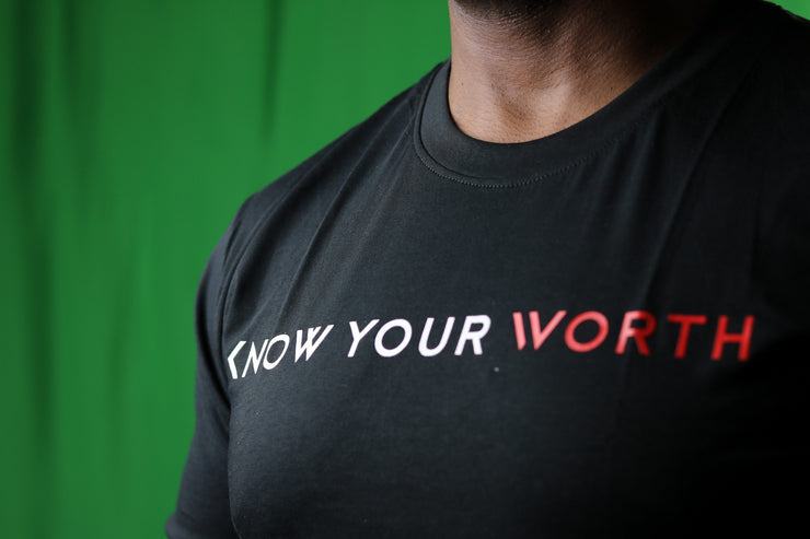 Black SS - Know Your Worth Tee